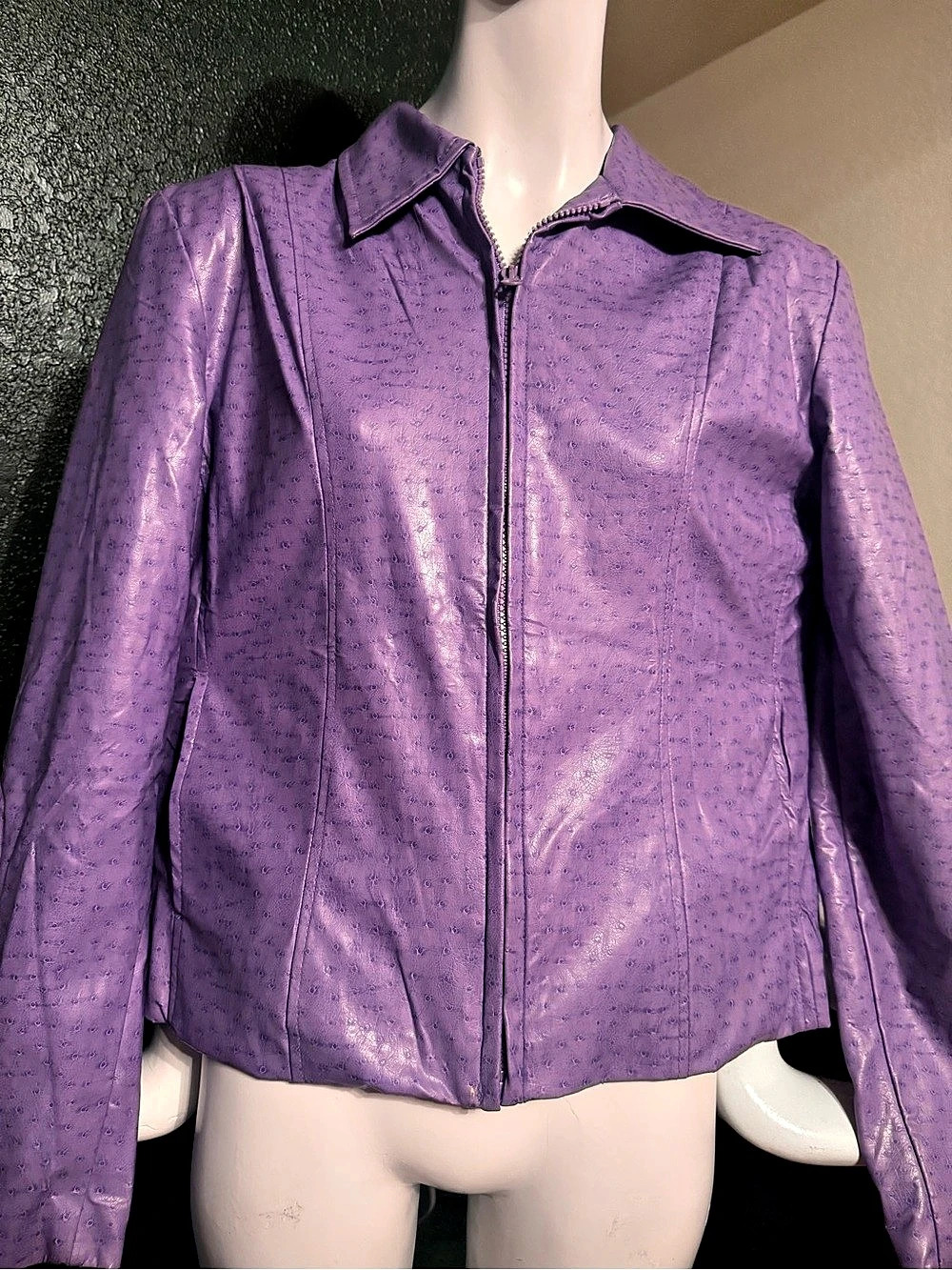 FUDA Women's Purple Zip Jacket Size Medium Like New